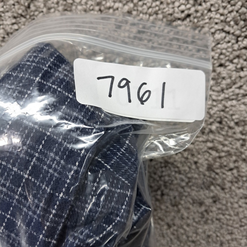 Arrow Mens Navy Blue Grid Fleece Lined Shirt Jacket LT Large Tall 7961 - Picture 11 of 11